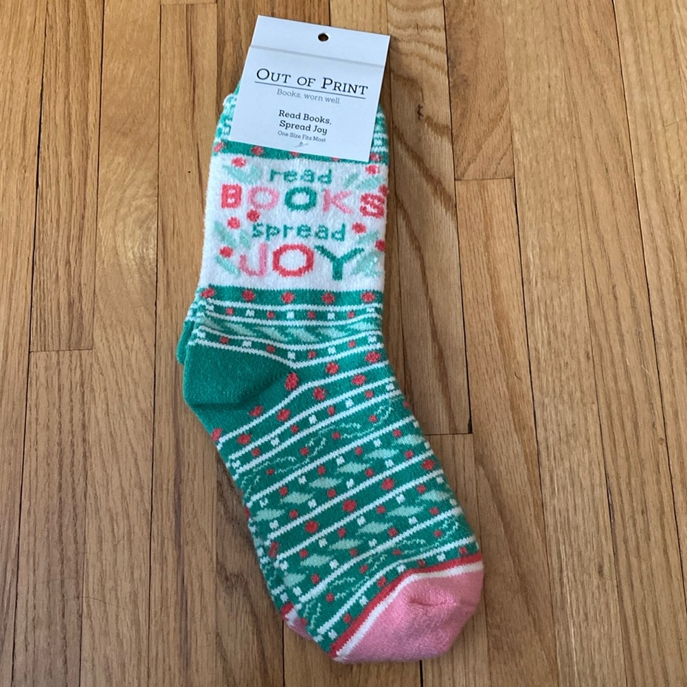 Book Lover Cozy Slipper Socks